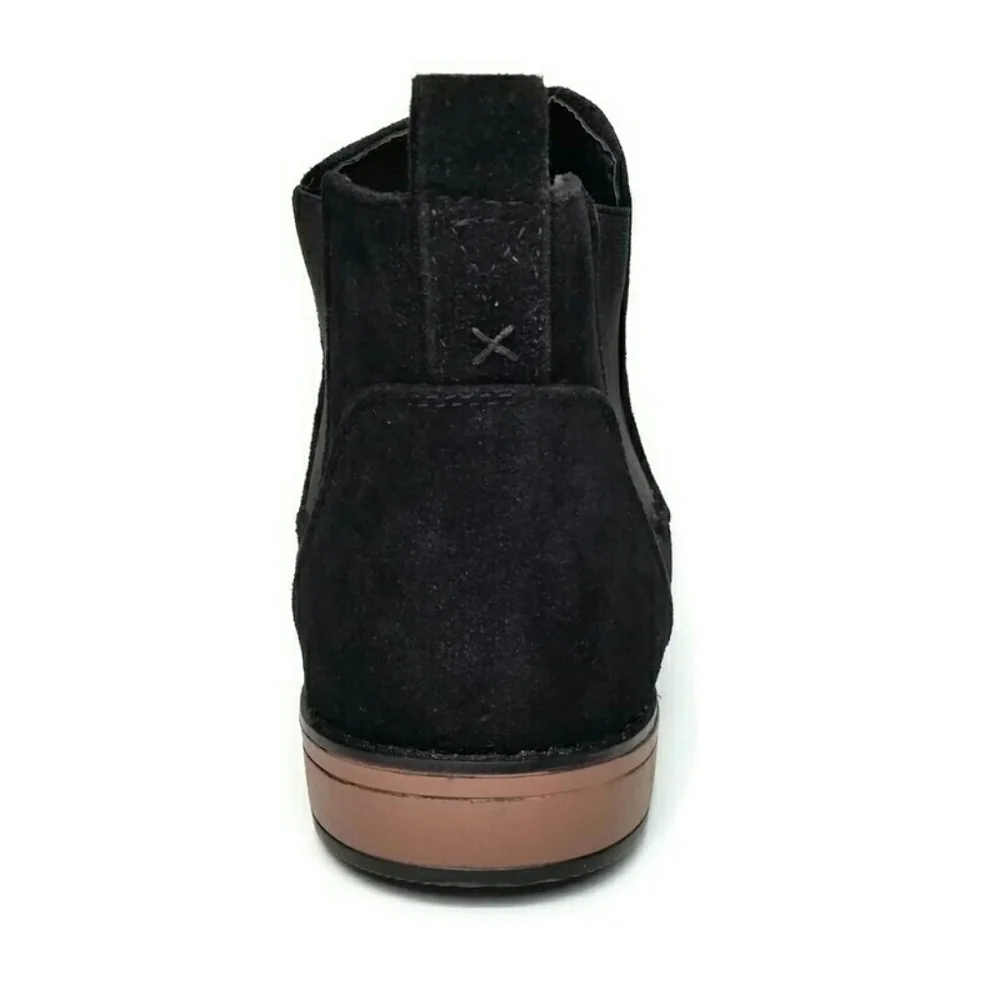 BoohooMAN Men's Black Faux Suede Kanye Chelsea Boots Shoes Size 9 US NEW